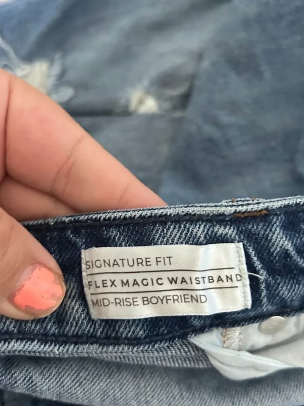 Lane Bryant Signature Fit Flex Magic Waistband Mid-Rise Boyfriend Jeans Size 24